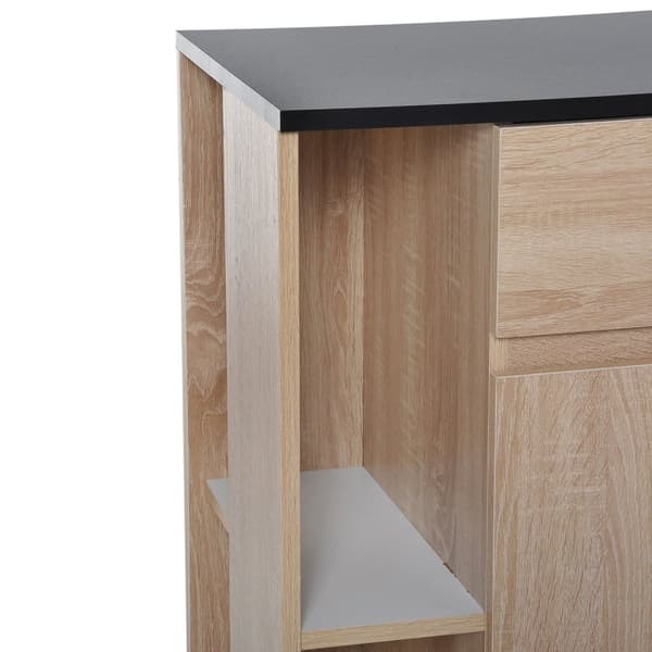 Rootz Kitchen Trolley - Servering Cart - Multifunktionell vagn - gott om förvaring - 78 cm x 39,5 cm x 88,5 cm