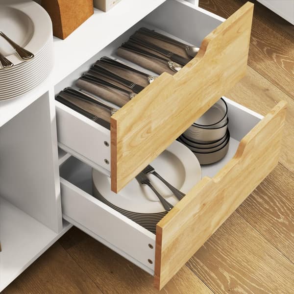 Rootz Rollable Kitchen Trolley - Mobile Kitchen Island - Kitchen Cart - riklig förvaring och enkel rörlighet - 107 cm x 50 cm x 85 cm