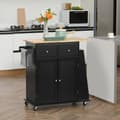 Miniatyrbild 2 av 7: Rootz Kitchen Island - Kitchen Cart - Mobile Counter - riklig förvaring - 80 cm x 45 cm x 89,5 cm