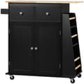 Miniatyrbild 1 av 7: Rootz Kitchen Island - Kitchen Cart - Mobile Counter - riklig förvaring - 80 cm x 45 cm x 89,5 cm