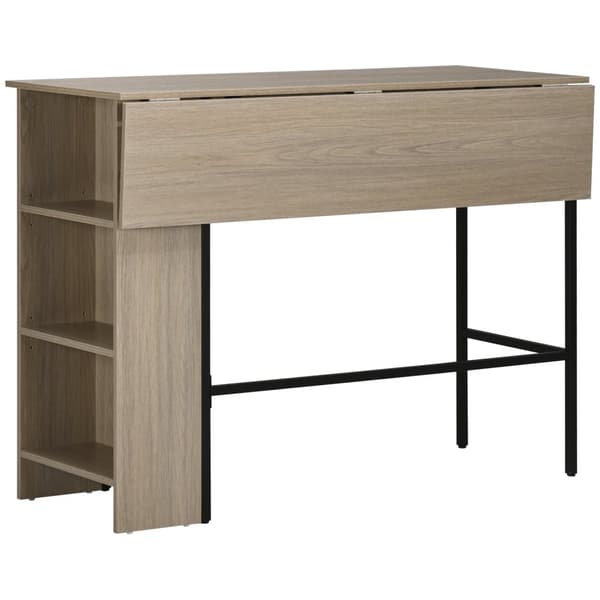 Rootz Central Island Bar Table - Köksskåp - Modulär ö - Rymdbesparing - 120 x 76 x 91,4 cm - Grå