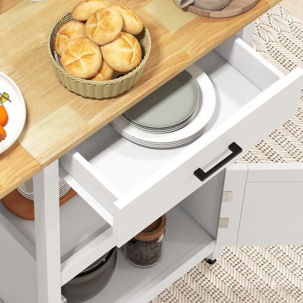 Rootz Rolling Kitchen Frolley - Palveluvaunu - Mobiilivaunu - Avaruussäästö - 59,5 cm x 45,5 cm x 89cm