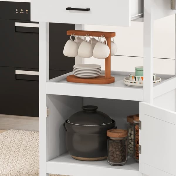 Rootz Rolling Kitchen Frolley - Palveluvaunu - Mobiilivaunu - Avaruussäästö - 59,5 cm x 45,5 cm x 89cm