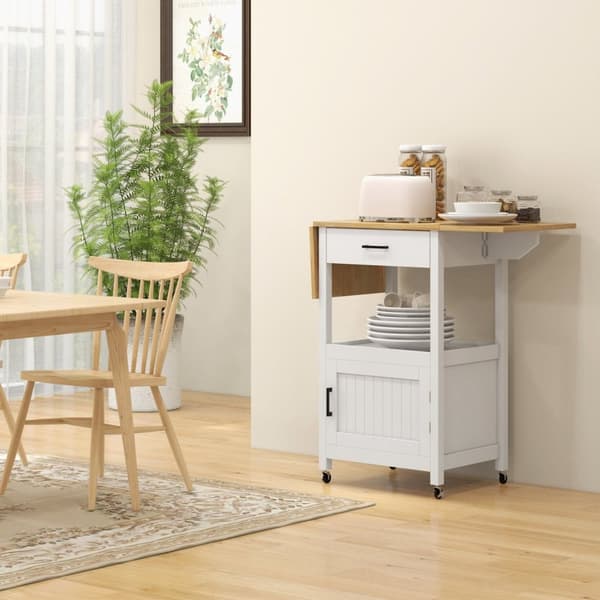 Rootz Rolling Kitchen Frolley - Palveluvaunu - Mobiilivaunu - Avaruussäästö - 59,5 cm x 45,5 cm x 89cm