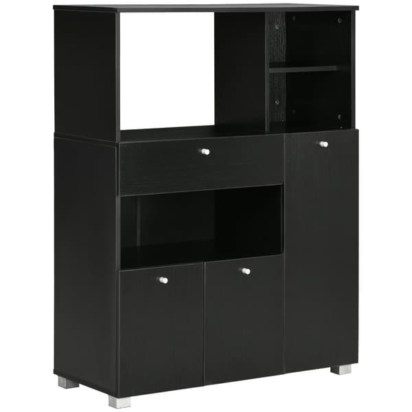 Rootz Microbavle Furniture - Kitchen Cabinet - Storage Unit - Flere rum - 90L X 40W X 120H CM - Moderne og elegant design