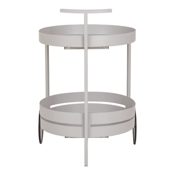 Rootz Beja Baar -vaunu - Tarjoilukärry - Juomakärry - Mobile Storage - Teräs - 40 cm x 49,5 cm x 61cm