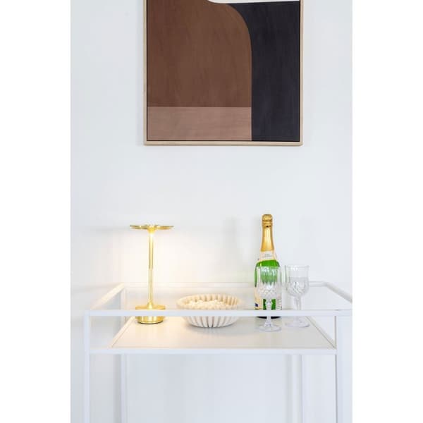 Rootz Vita Bar -vaunu - Tarjoilukärry - Juomakärry - runsaasti varastointia - 68 cm x 40 cm x 79cm