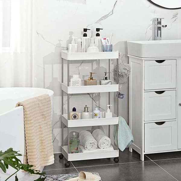 Rullvagn, SONGMICS, 40x22x86 cm, Vit