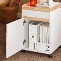 Miniatyrbillede 5 af 8: Mobil Arkivskab, ASK03-W, 60x40x75 cm, Hvid