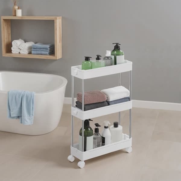 Kökstralle, SONGMICS KSC007W01, 40x13x60 cm, Vit