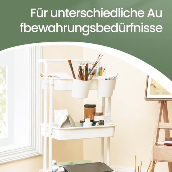 Rullvagn, SONGMICS BSC067B01, 41,6x33,5x86,3 cm, Svart