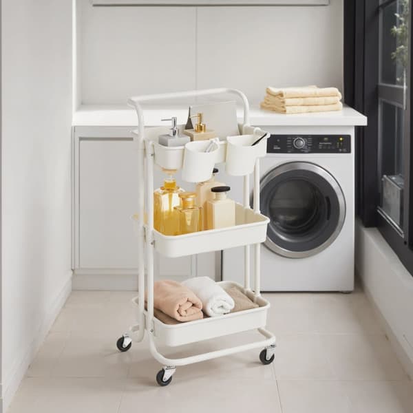 Rullvagn, SONGMICS BSC067B01, 41,6x33,5x86,3 cm, Svart
