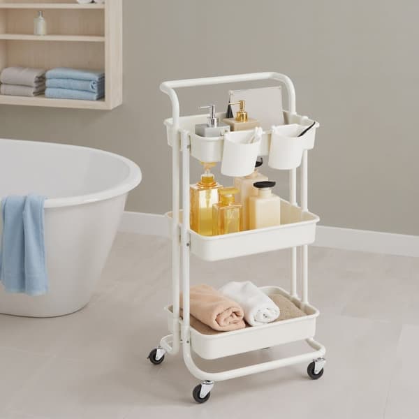 Rullvagn, SONGMICS BSC067B01, 41,6x33,5x86,3 cm, Svart