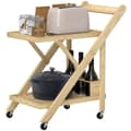 Miniatyrbild 1 av 10: Rootz Kitchen Cart on Wheels - Servering Trolley - Rolling Bar Cart - Space Saving Design - 66 cm x 40 cm x 70 cm