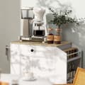 Miniatyrbild 9 av 10: Rootz Kitchen Cart with Drawer - Mobile Storage - Versatile Trolley - Justerbara hyllor - 82 x 38 x 86,5 cm - Vit och brunt