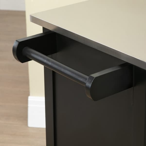 Rootz Rolling Kitchen Cart - Mobil Storage Unit - Kitchen Trolley - Rumle opbevaringsmuligheder - 60 cm x 45 cm x 85 cm
