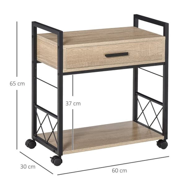 Sidobord, 60x30x65 cm, Naturträ