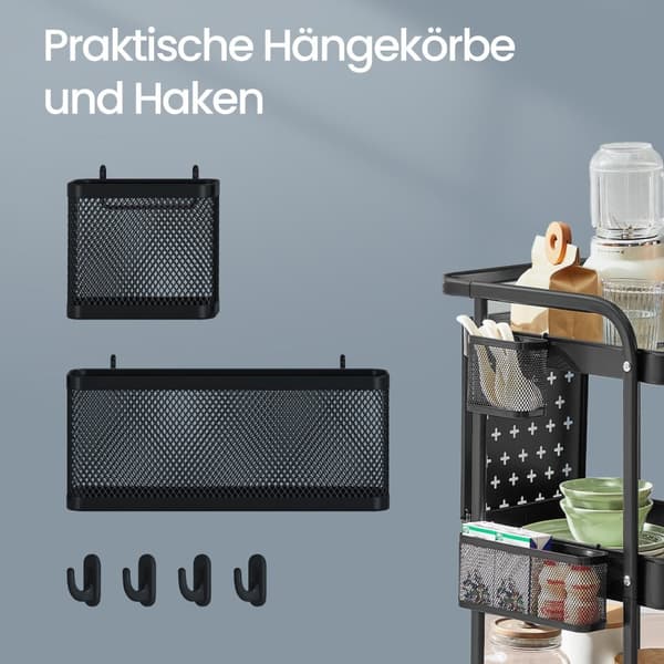 Köksvagn - bläck svart