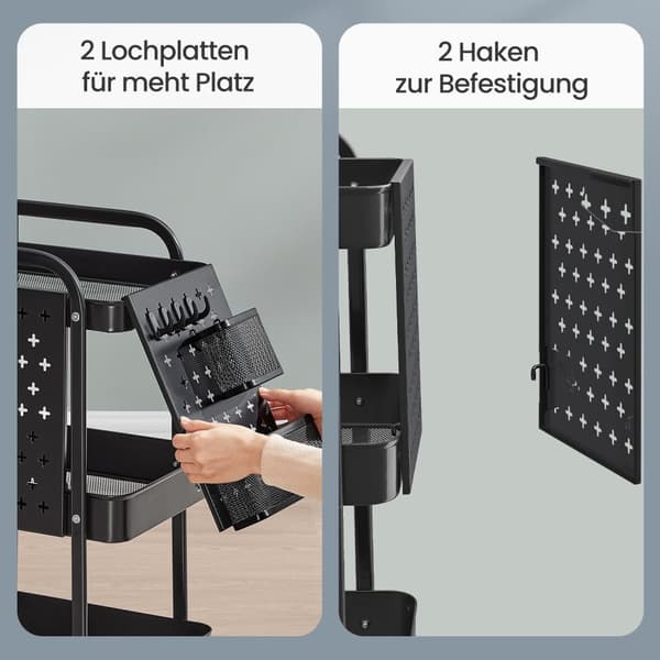 Köksvagn - bläck svart