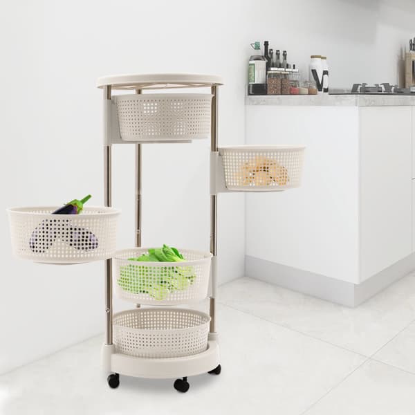 Roterande Lazy Susan-organisatör, 5 nivåer, 360° svängning