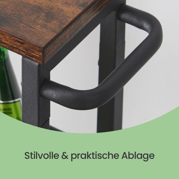 Rootz 4 -nivå rullande kökvagn - smal nischhylla - Trolley on Rollers - Compact Storage Solution - 13cm x 45,4 cm x 77 cm
