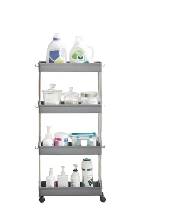 Rootz 4 -Tier Kitchen Trolley - Kitchen Cart - Lagringshylla - Kompakt & robust - 40 x 12,5 x 86 cm