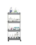 Miniatyrbild 1 av 5: Rootz 4 -Tier Kitchen Trolley - Kitchen Cart - Lagringshylla - Kompakt & robust - 40 x 12,5 x 86 cm