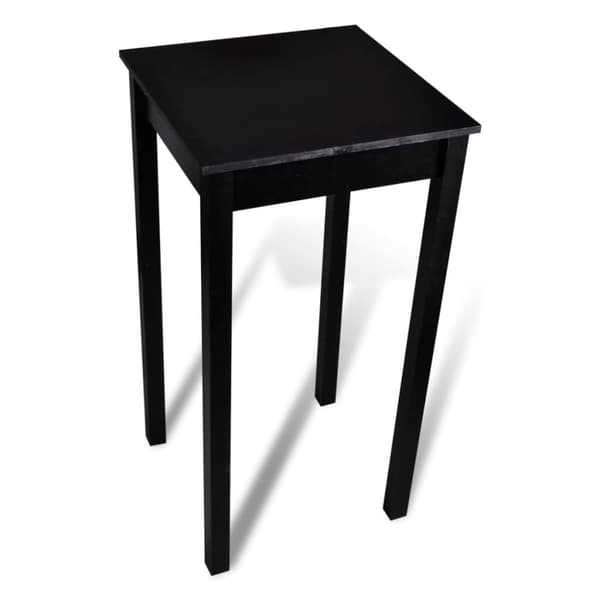 vidaXL barbord med 2 barstole sort