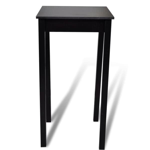 vidaXL barbord med 2 barstole sort