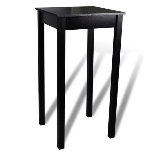 vidaXL barbord med 2 barstole sort