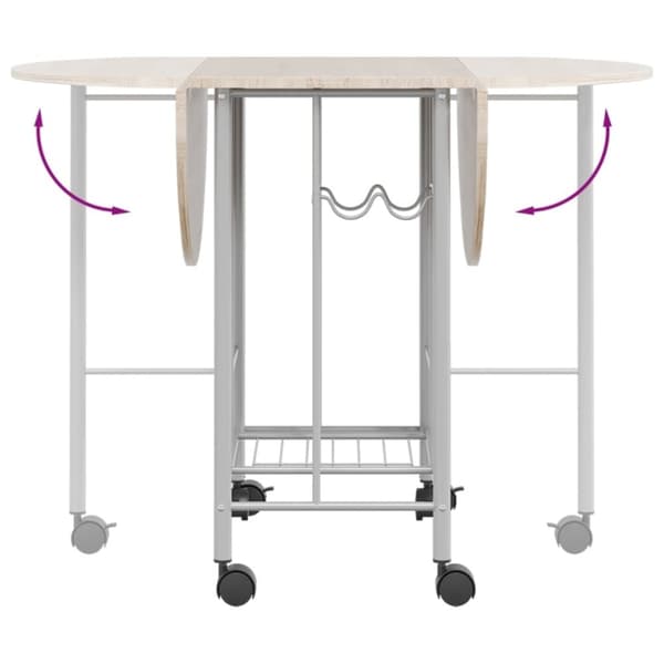 vidaXL foldbart spisebordssæt i 5 dele MDF