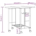 Miniatyrbilde 8 av 9: vidaXL Sammenleggbart spisesett MDF