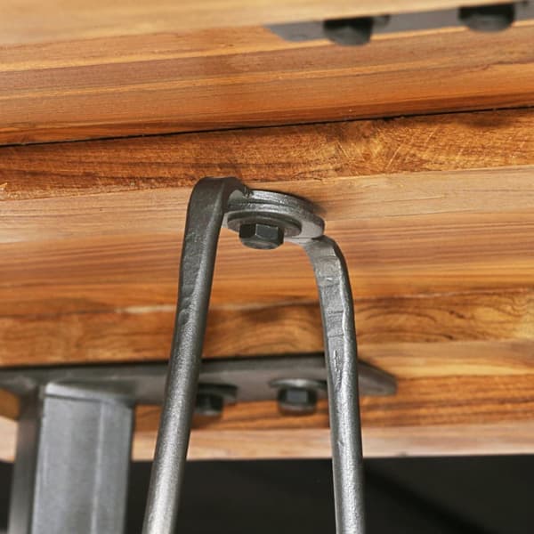 vidaXL Barsett 3 deler gjenvunnet heltre teak