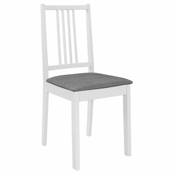 vidaXL Matgrupp 3 delar MDF vit