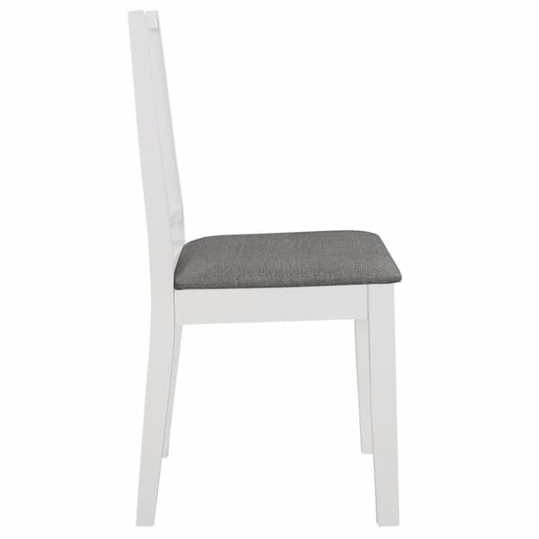 vidaXL Matgrupp 3 delar MDF vit