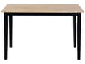 Miniatyrbillede 5 af 11: Spisebordssæt Sortbejdset Lyst Træ 120 x 75 cm 4 Personers Træstole uden Armlæn Skandinavisk stil Køkken Moderne Dekorativ Spisestue Design