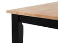 Miniatyrbillede 11 af 11: Spisebordssæt Sortbejdset Lyst Træ 120 x 75 cm 4 Personers Træstole uden Armlæn Skandinavisk stil Køkken Moderne Dekorativ Spisestue Design
