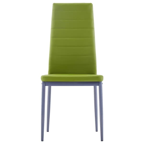 vidaXL Matbord och stolar 5 delar grön