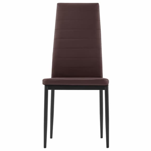 vidaXL Matbord och stolar 5 delar brun