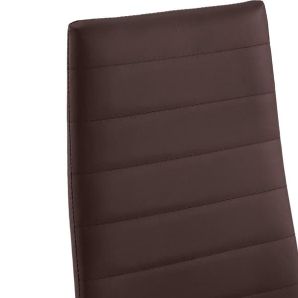 vidaXL Matbord och stolar 5 delar brun