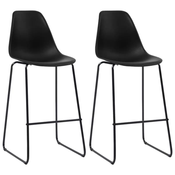 vidaXL Barsett 3 deler plast svart