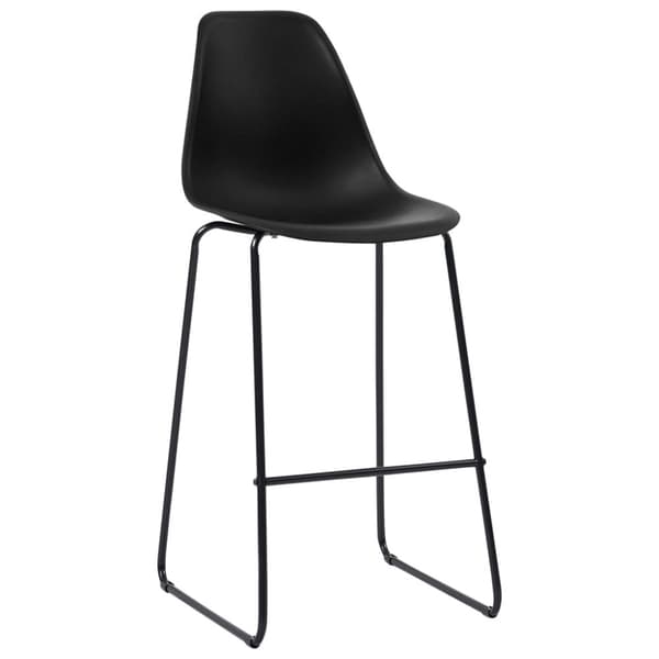 vidaXL Bargrupp 5 delar plast svart