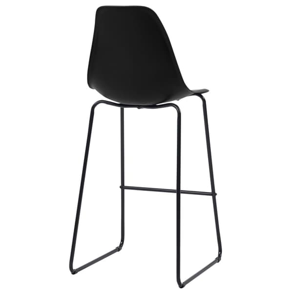 vidaXL Bargrupp 5 delar plast svart