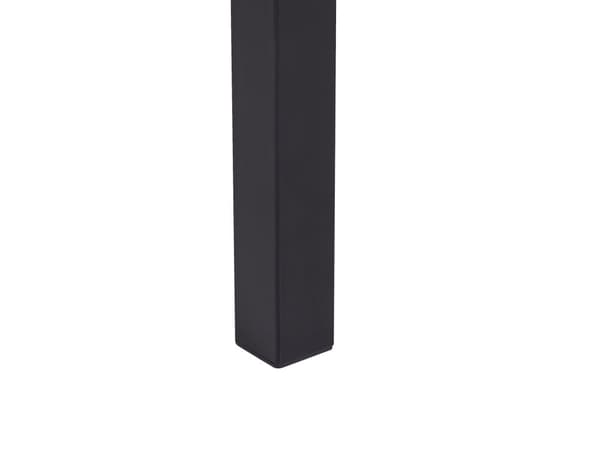Ruokailuryhmä tumma puu/musta 4 hengelle 110 x 70 cm mustat teräs jalat moderni tyyli