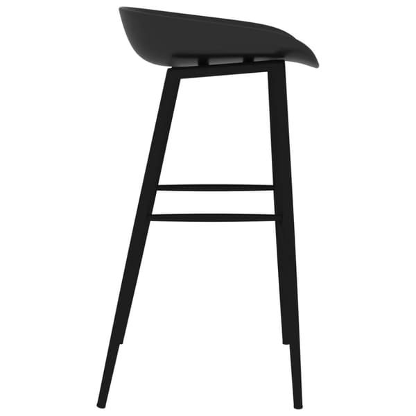 vidaXL Barsett 7 deler svart