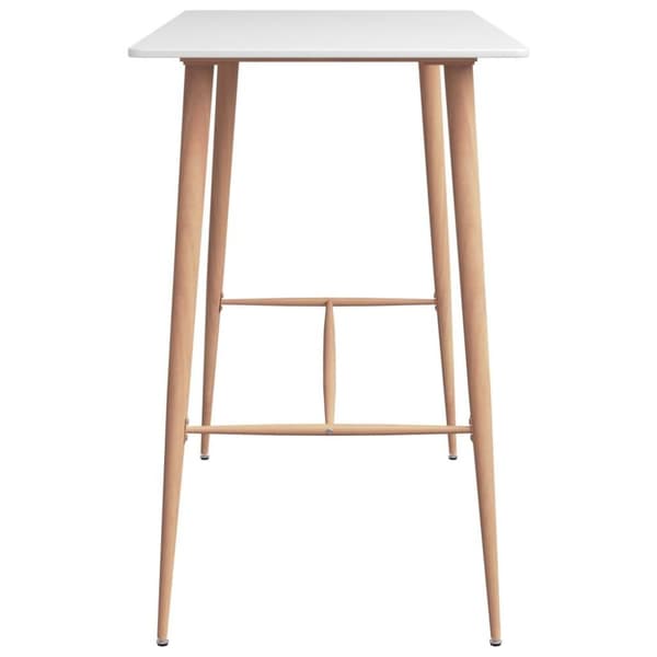 vidaXL Bargrupp 3 delar vit