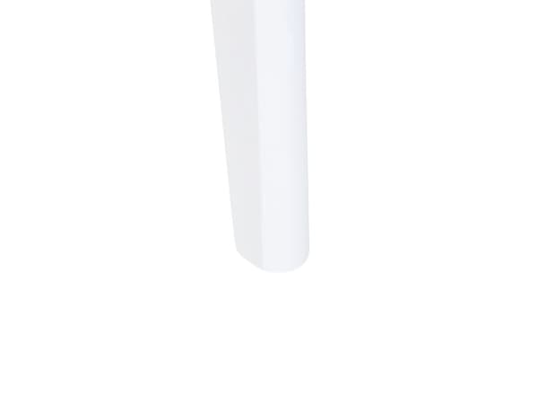 Spisebordssæt Hvid Træ MDF ø 100 x 75 cm 4 Personers Rundt Spisebord med Stole Skandinavisk Design Skalstole til Spisestue