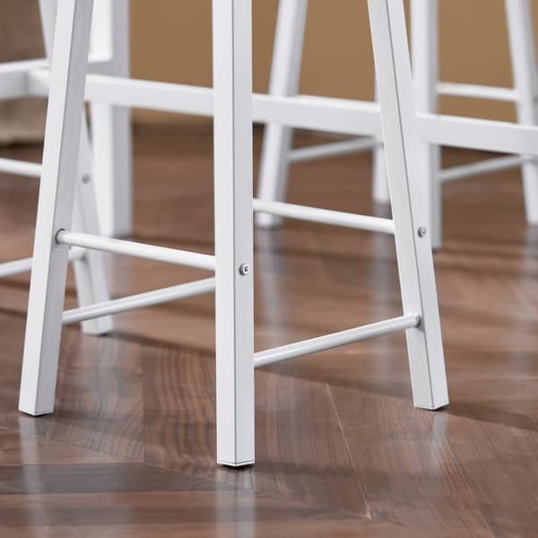 SoBuy Bordsæt med 4 taburetter, velegnet som barbord L120xP40xH100cm, OGT22-WN
