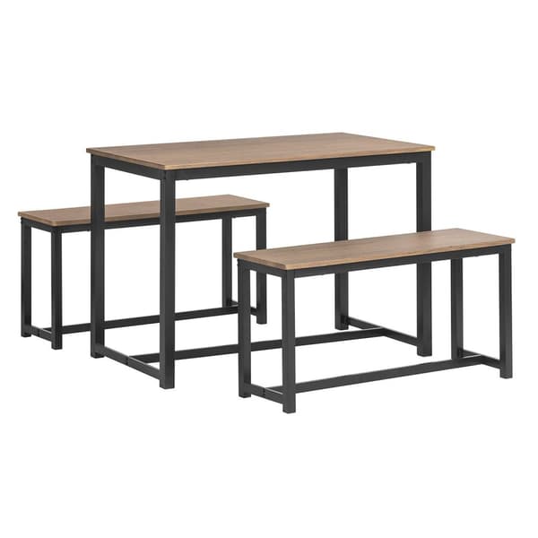 SoBuy Matbord och 2 pallar, Matgrupp, OGT25-N