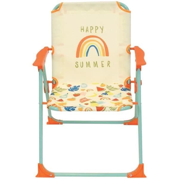 FUN HOUSE Fruity's Trädgårdsmöbler - 1 bord H.46 x ø46 cm, 2 stolar H.53xB.38.5xD.37.5 cm och 1 parasoll H.125 x ø100 cm